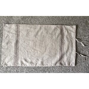 Restoration Hardware 34″ Linen Stripe King Decorative Pillow‎ Sham / Cover